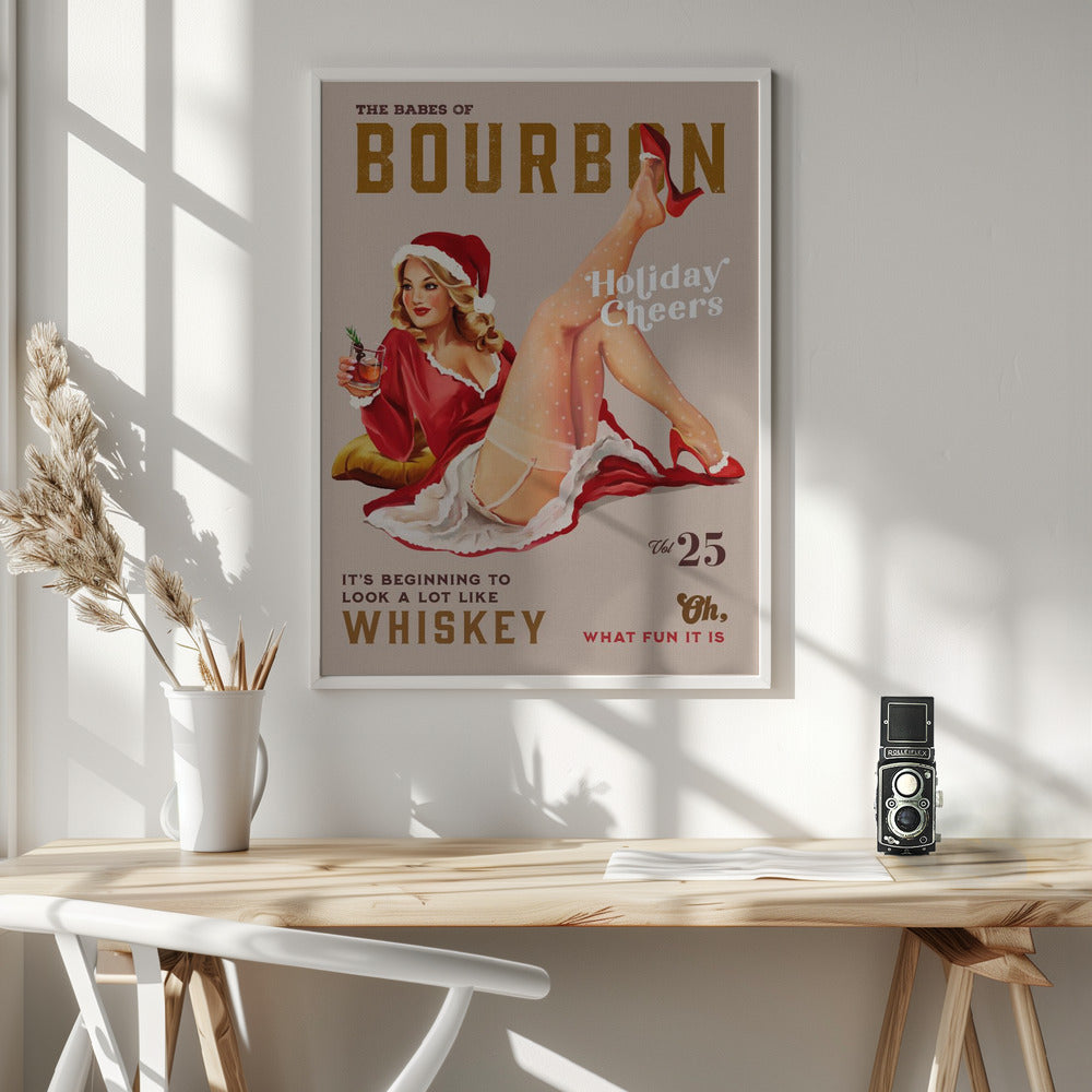 Décoration murale Babes of Bourbon Vol 25 Holiday Cheer Christmas Pinup