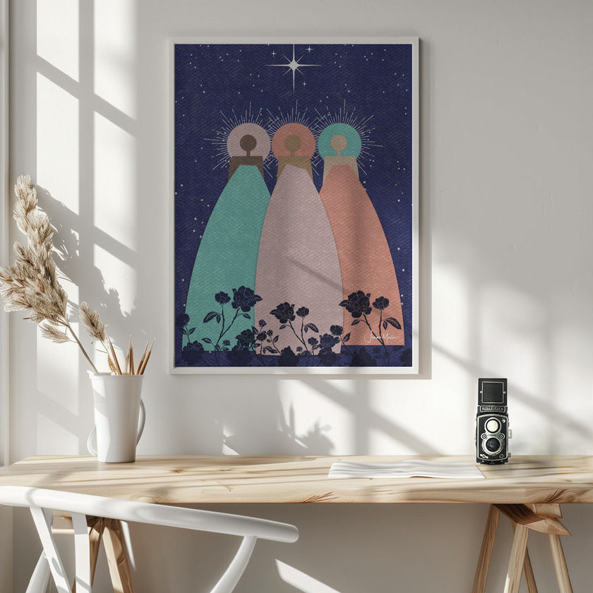 Impression sur toile d'art mural : Trois guides spirituels