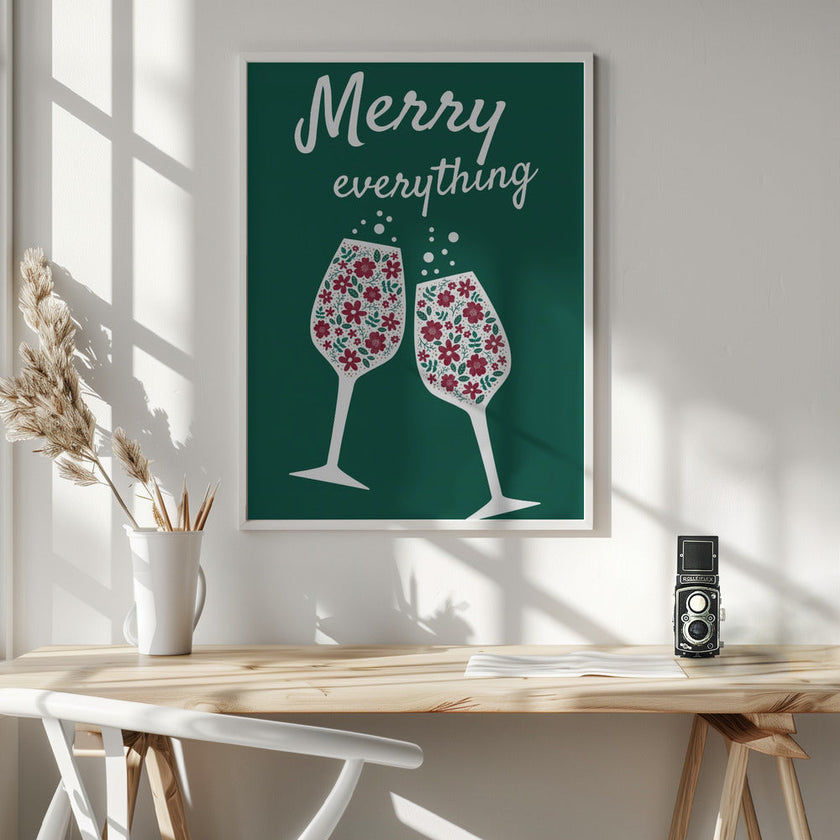 Impression sur toile Wall art Merry Everything