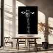 Portrait de girafe pour décoration murale