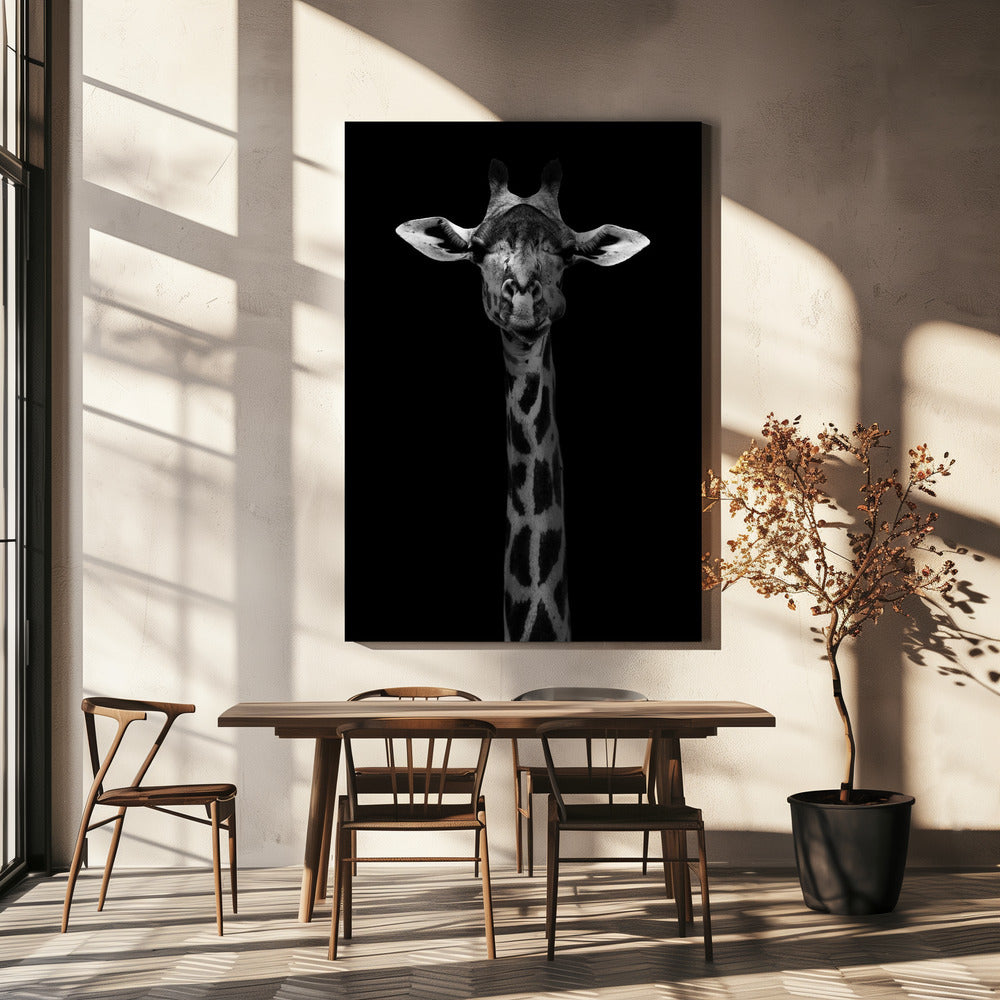 Portrait de girafe pour décoration murale