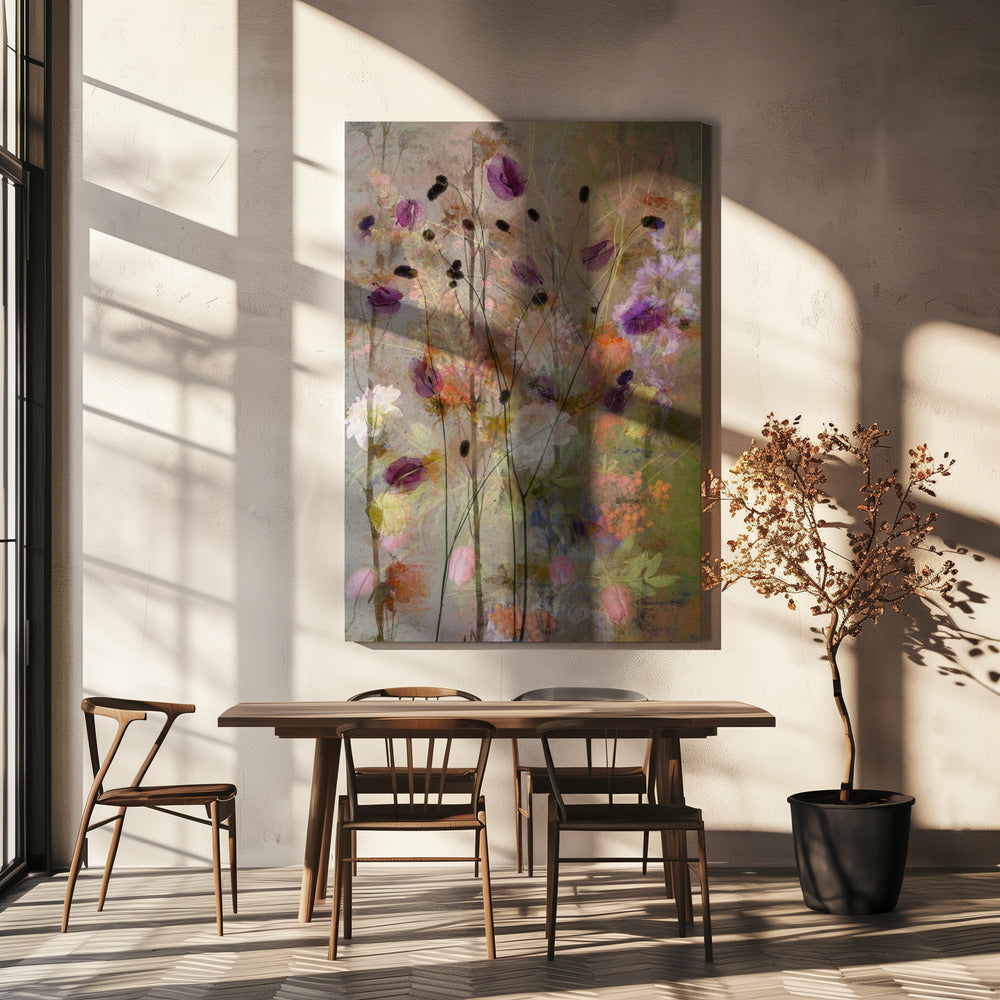 Art mural Fleurs picturales