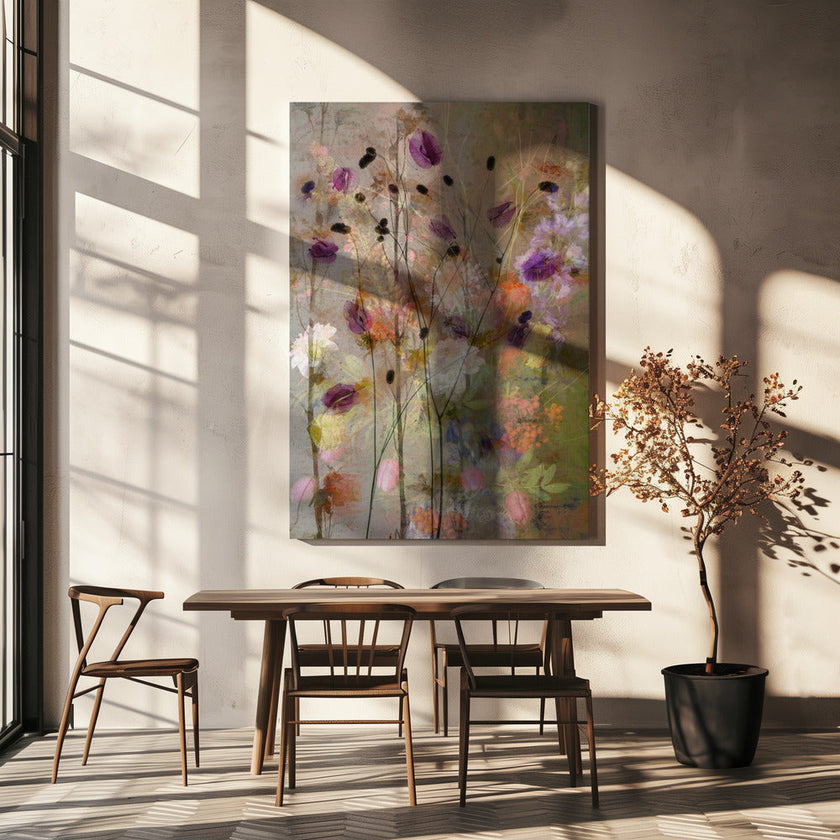 Art mural Fleurs picturales