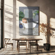 Impression sur toile d'art mural : Lion prend un bain
