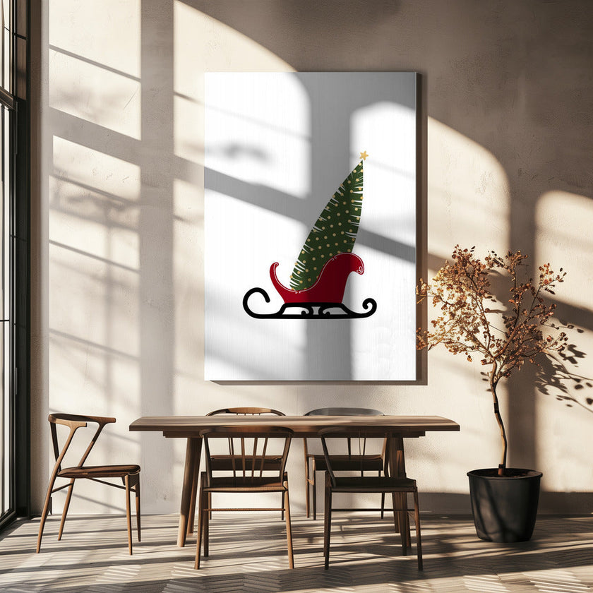Wall art Let's go (gold)