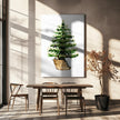 Impression sur toile : Arbre de Noël aquarelle confortable (2)