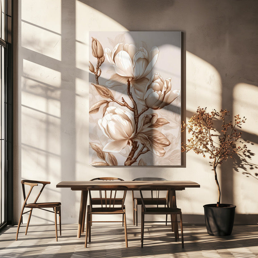 Fleurs Beige 2