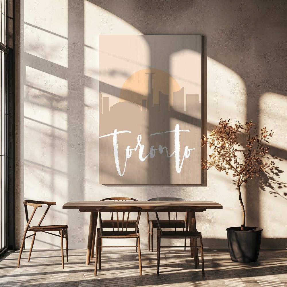 Wall art Skyline Earth Tone 2 89