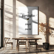 Wall art The family is the home of the heart - Italian Canvas Print