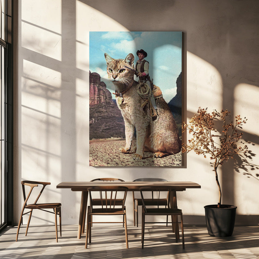 wall art Cat Lone Ranger
