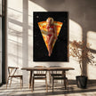 Peinture murale Pizza Sun Tan