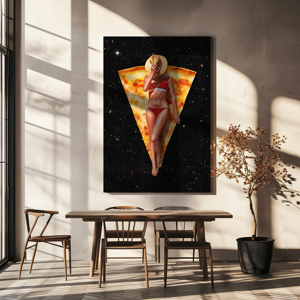 Peinture murale Pizza Sun Tan