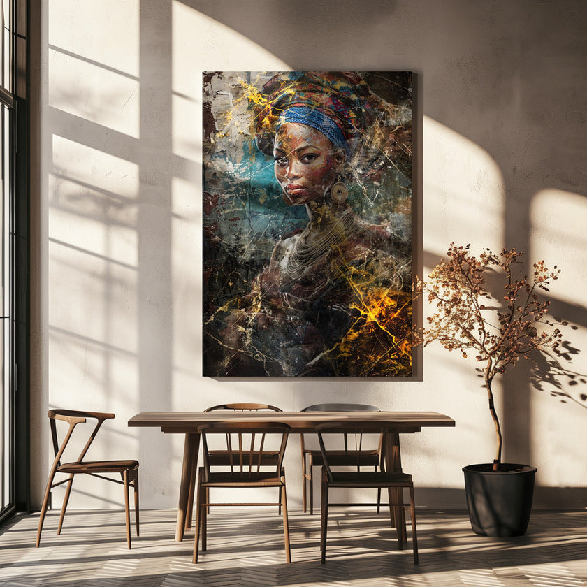 Wall art African Art Illustration Wallart 067