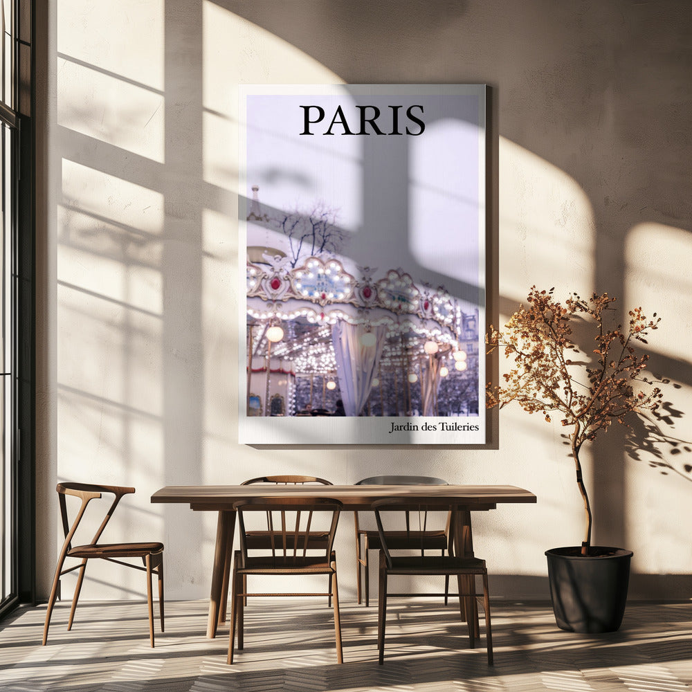 Impression sur toile Wall art Parisjardin Ratioiso