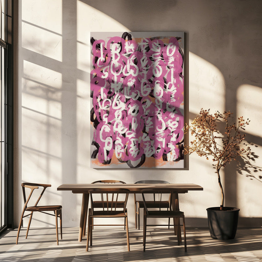 Wall art Paint brush abstract