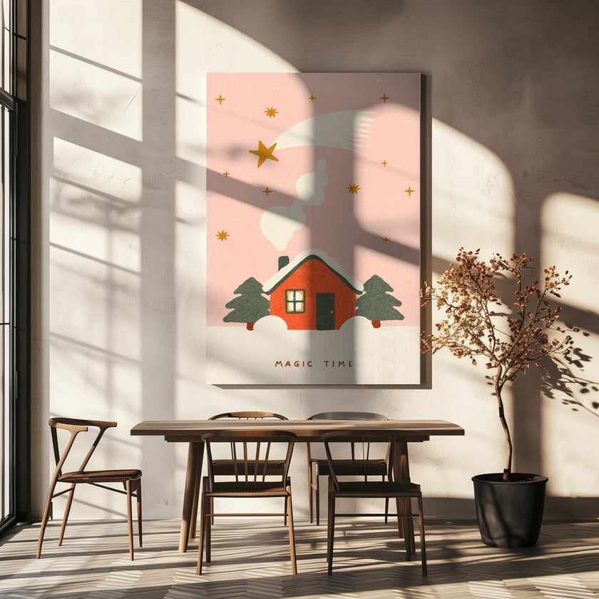 Wall art A magical time at Christmas Canvas Print