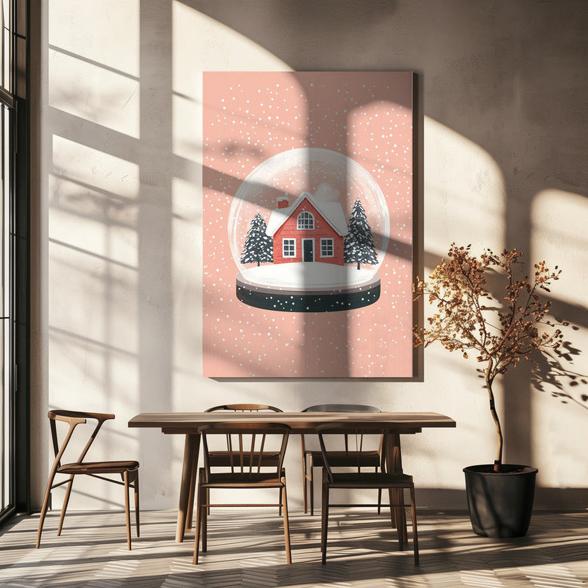 Wall art Christmas Ornament Glass Illustration Canvas Print