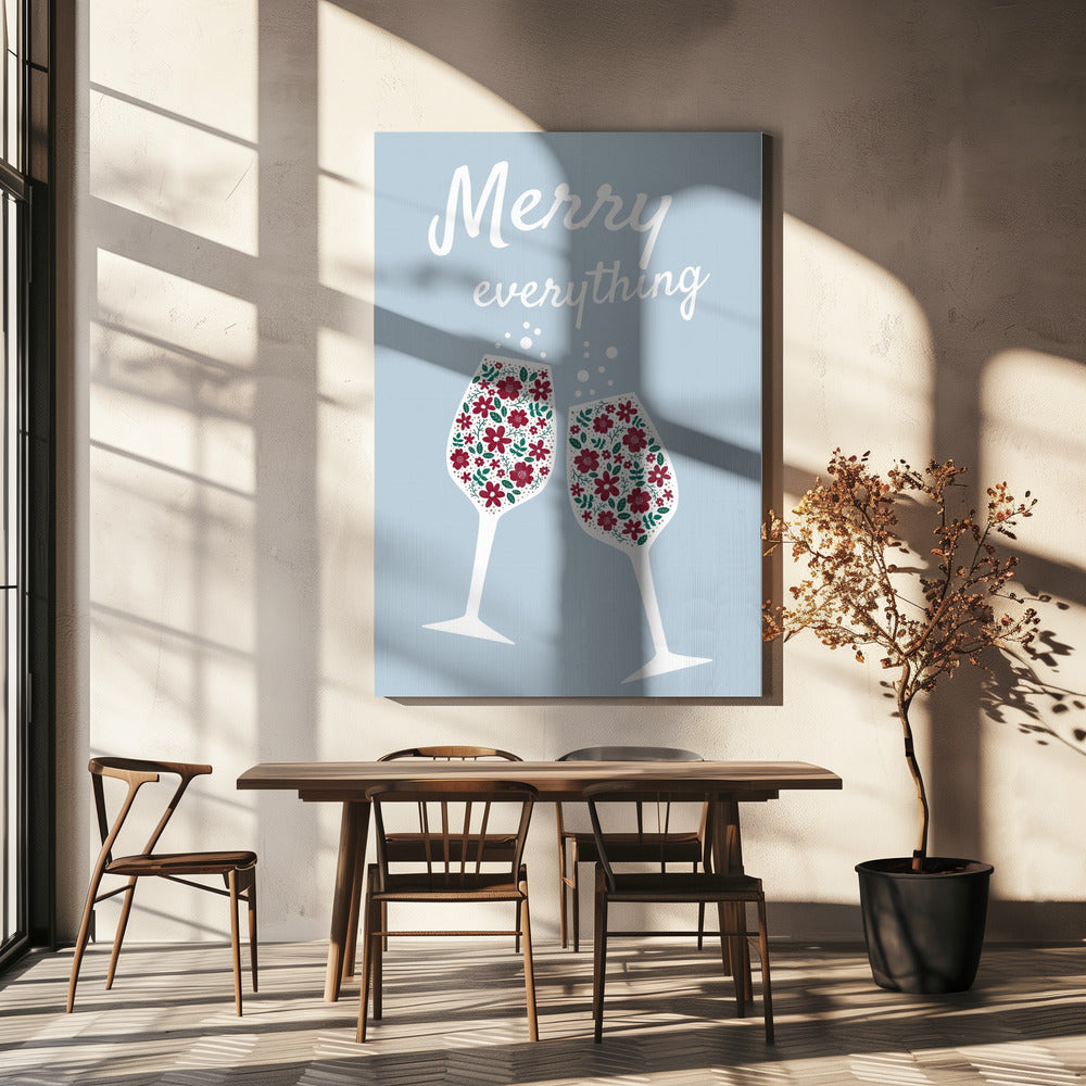 Impression sur toile Wall art Merry Everything