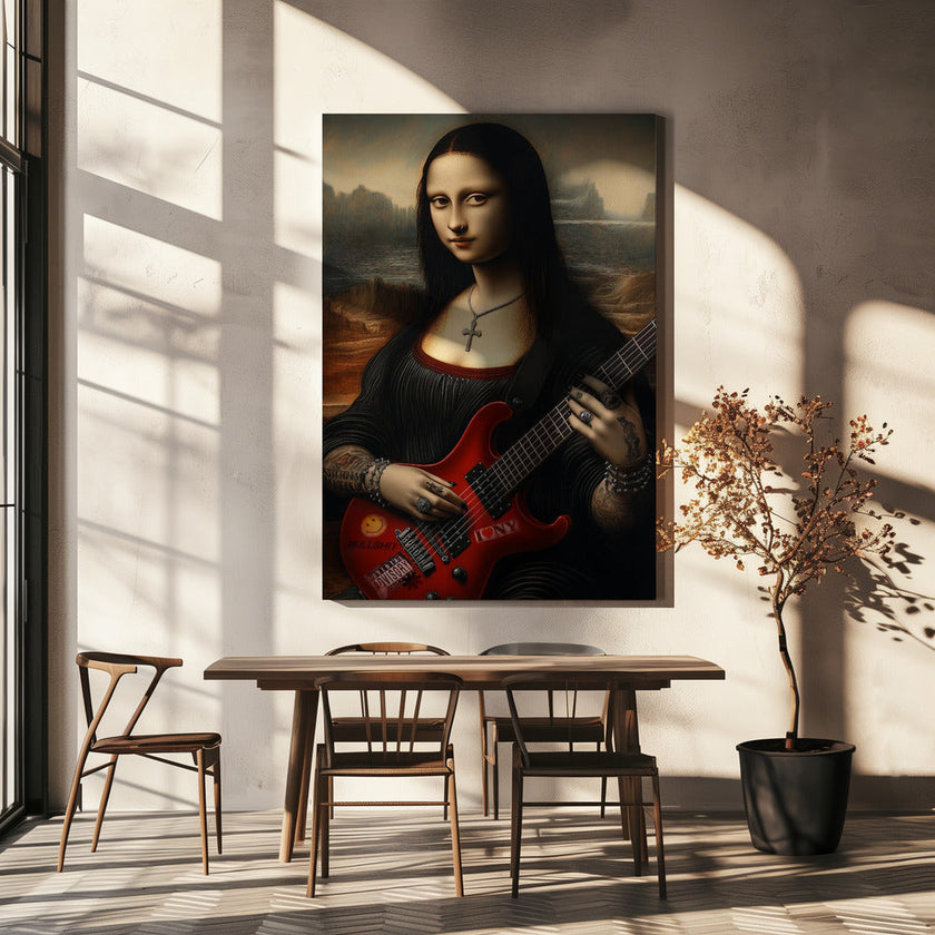 Impression sur toile de l'œuvre d'art murale Lisa Revamped