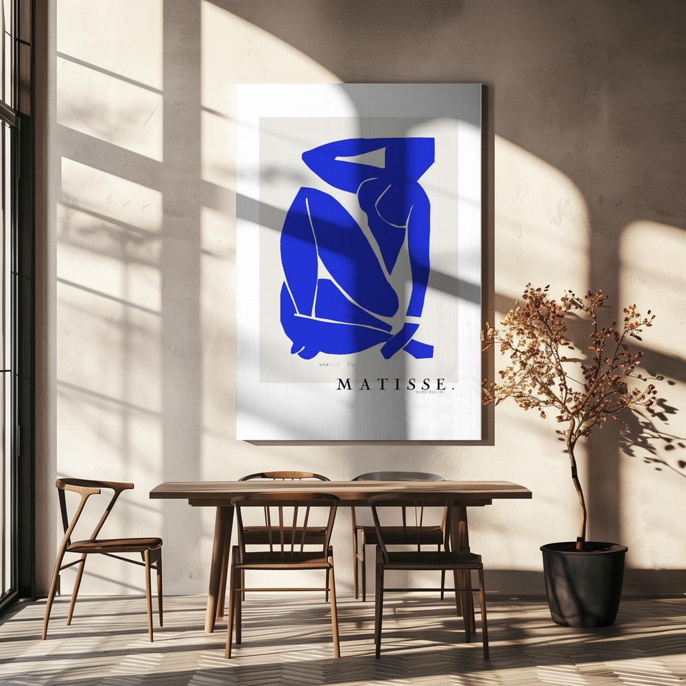 Wall art Nudo Blu III 1952 Bordure