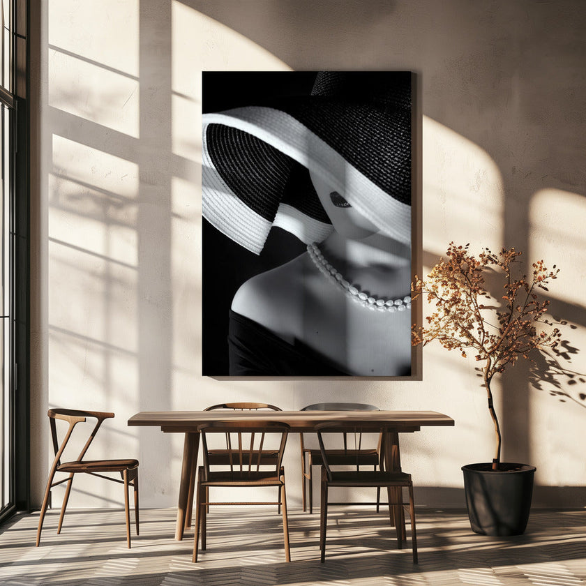 Art mural : Élégance dans l'ombre