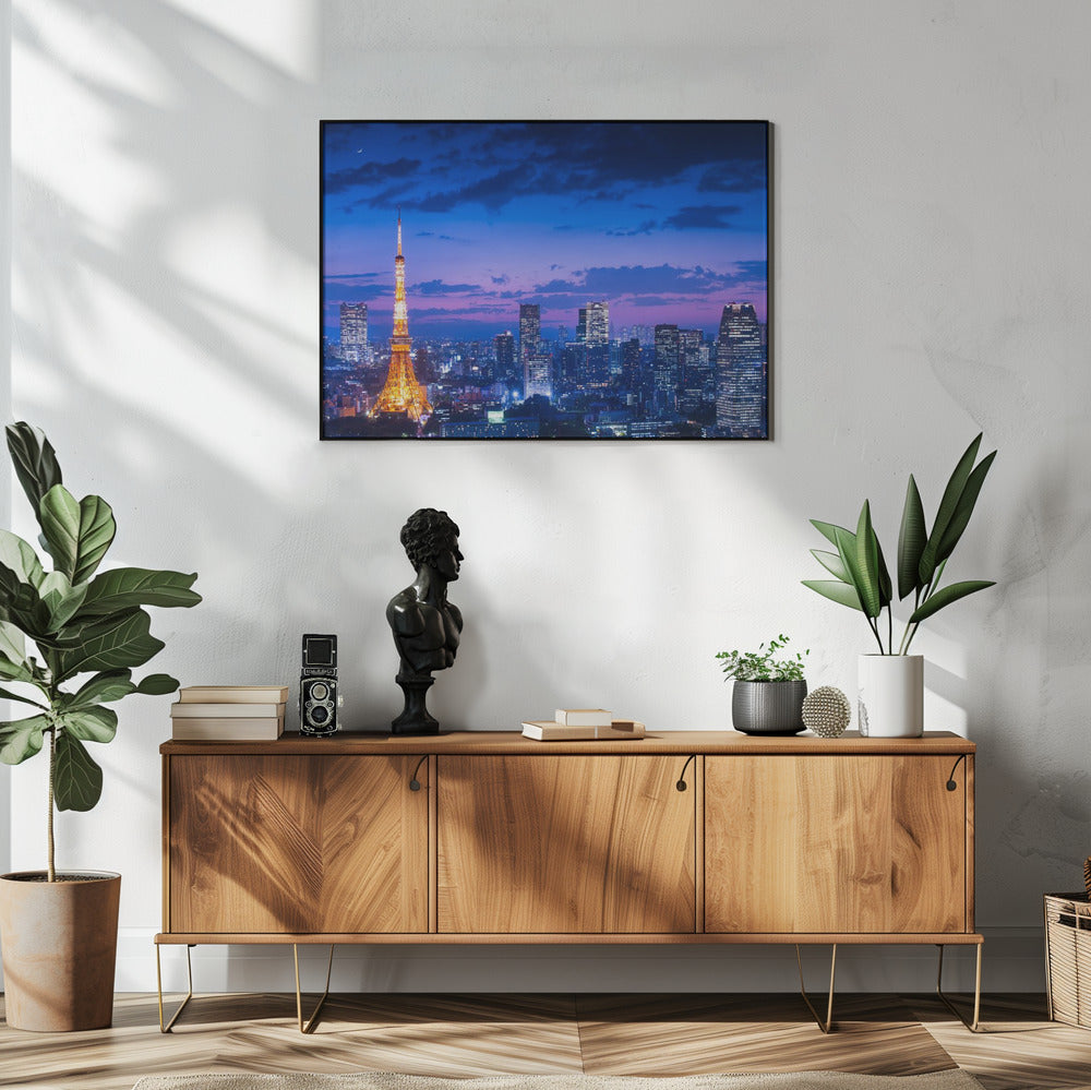 Wall art Tokyo night view
