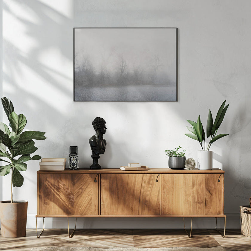 Wall art Misty landscape