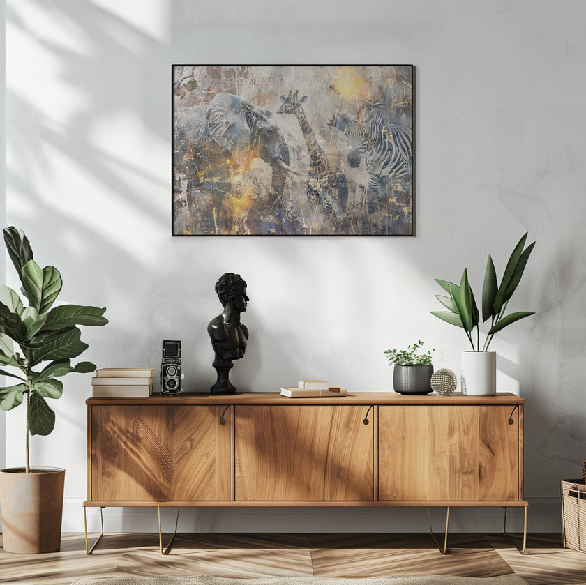 Illustration murale Art africain Wallart 114