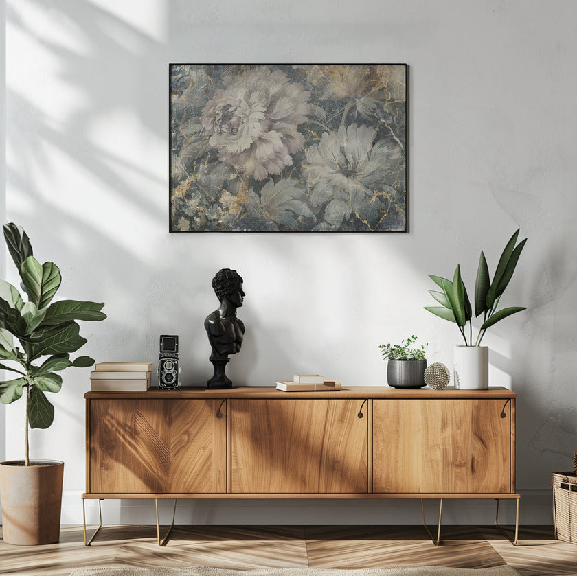 Illustration murale Fleur Art floral Illustration murale 011