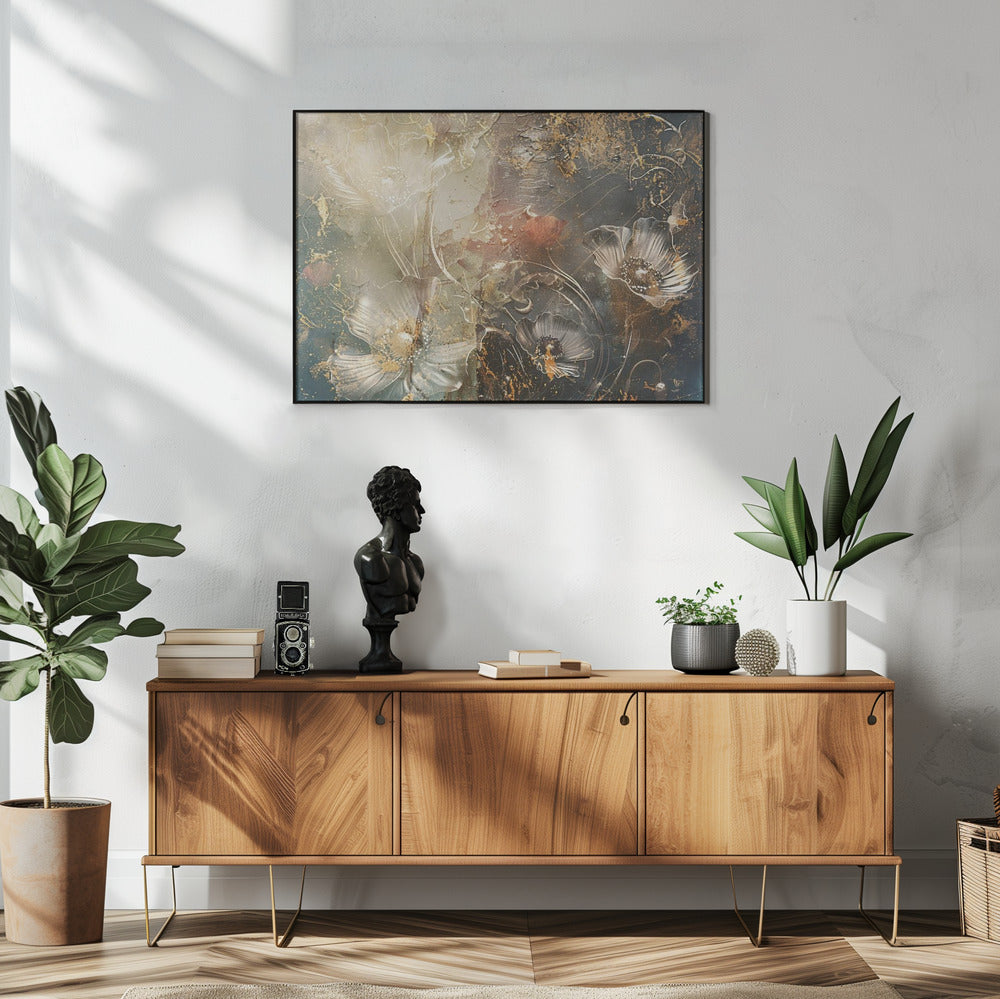 Illustration murale Fleur Art floral Illustration murale 042