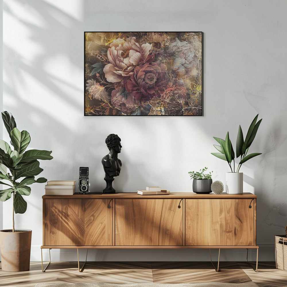 Illustration murale Fleur Art floral Illustration murale 096
