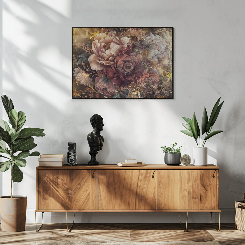 Illustration murale Fleur Art floral Illustration murale 096