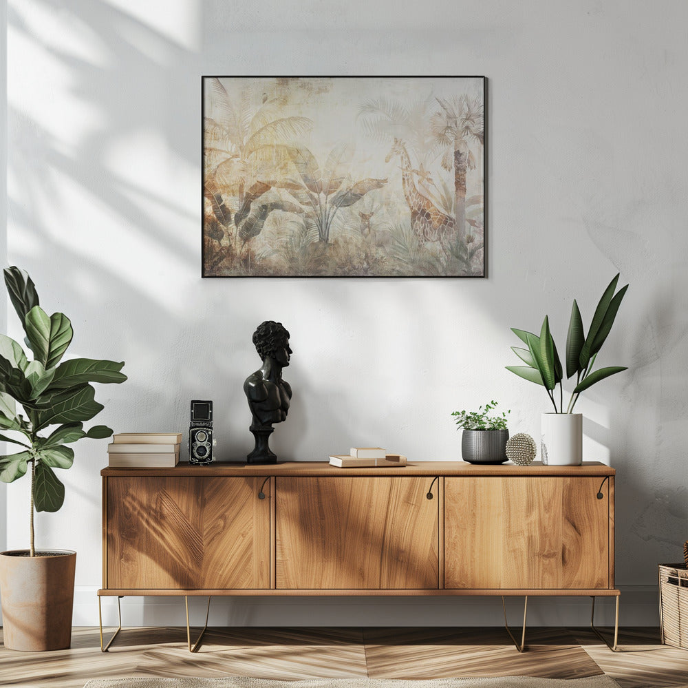 Wall art Jungle Leaves Art Illustration Wallart 06