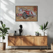 Wall art Volkswagen rouge
