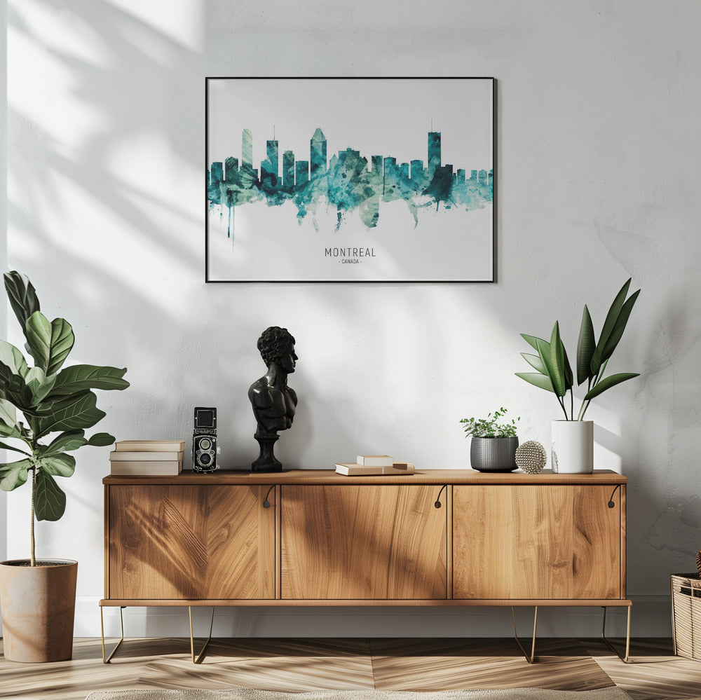 Wall art, skyline de Montréal, Canada