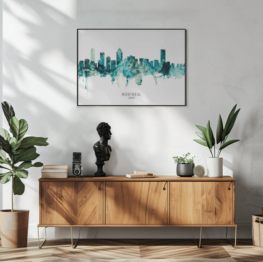 Wall art, skyline de Montréal, Canada