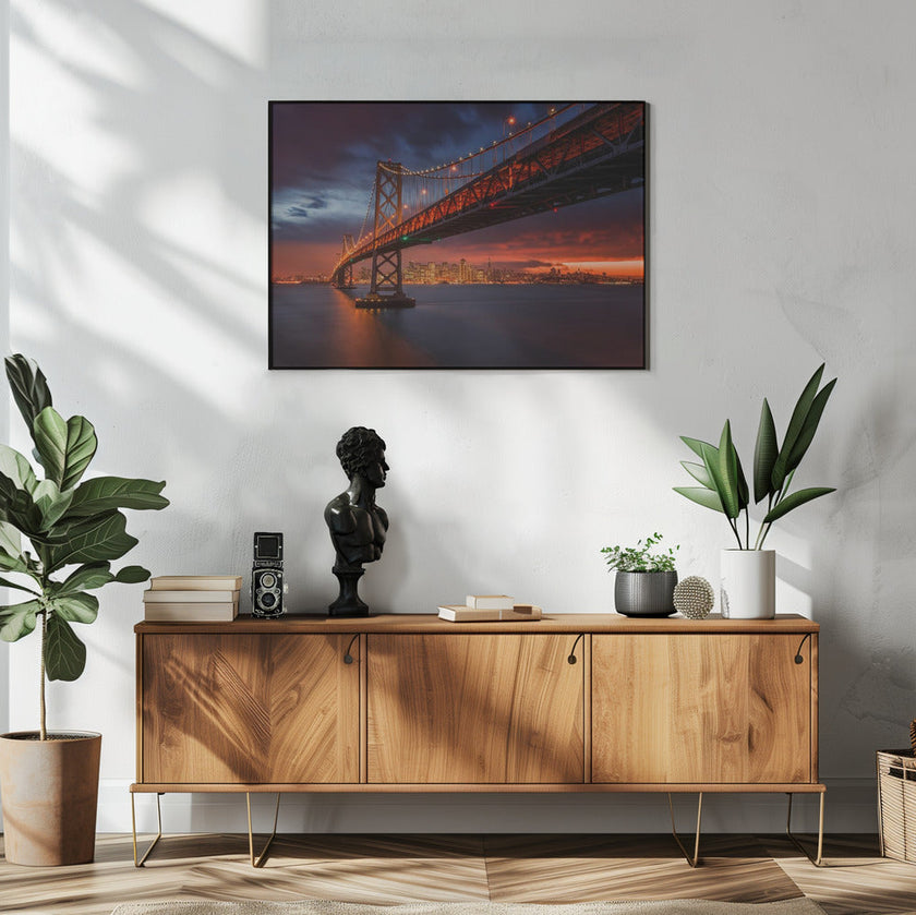 Wall art Fire over San Francisco