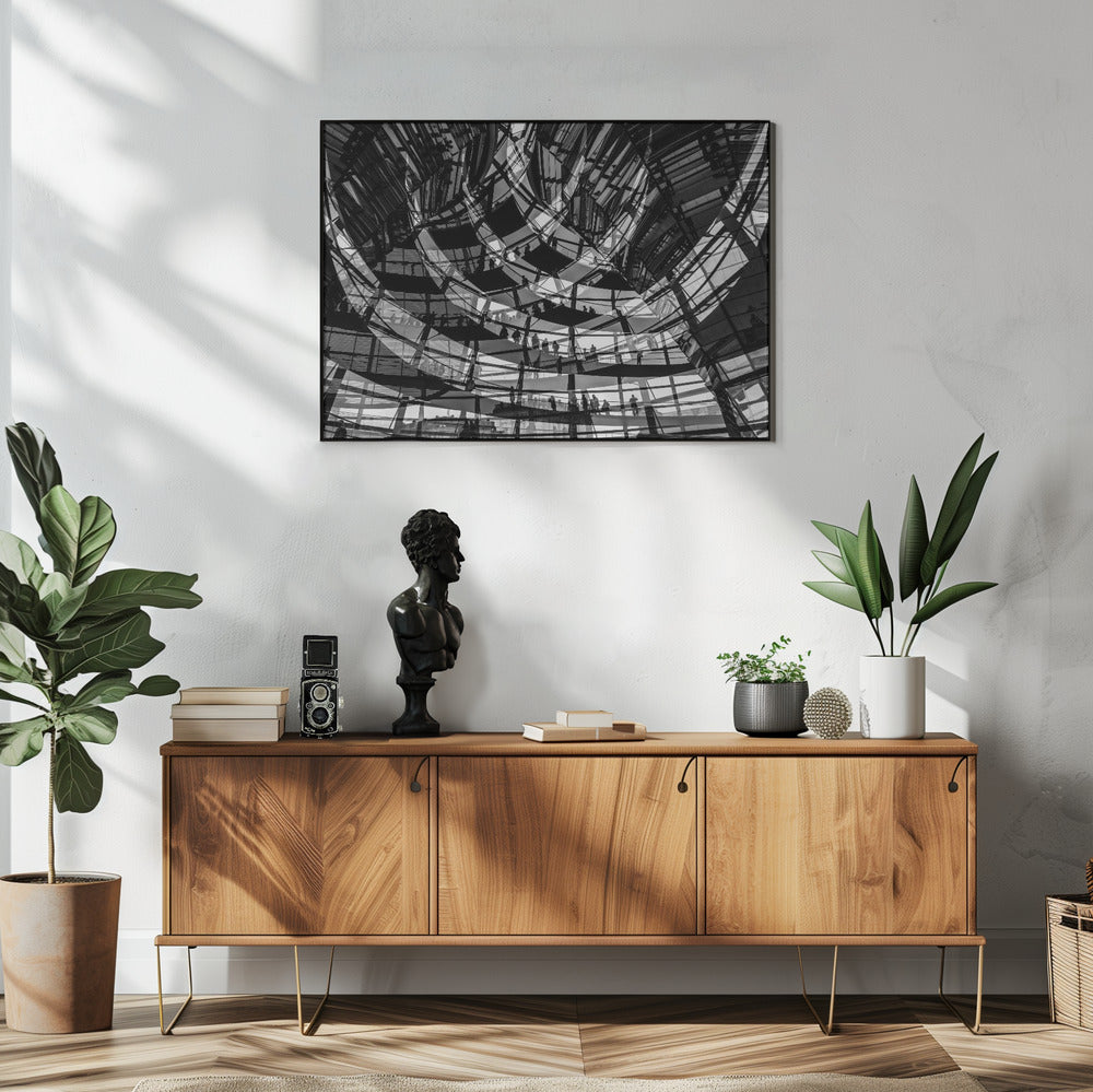 Visiteurs d'art mural