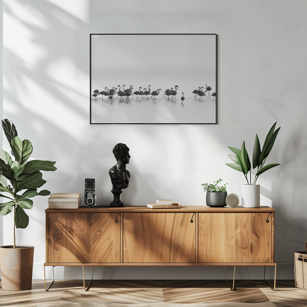 Wall art Flamingos