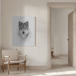 Portrait d'un loup des bois
