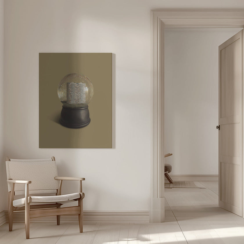Wall art boule de neige urbaine