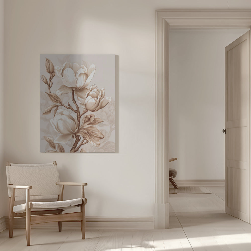 Fleurs Beige 2