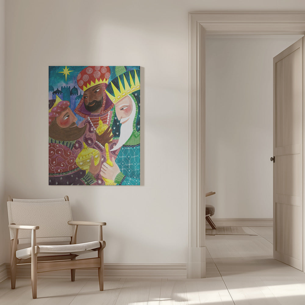 Impression sur toile d'art mural : Les Trois Rois, Les Trois Sages