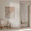 Wall art Black Maps Earth Tones 89 Canvas
