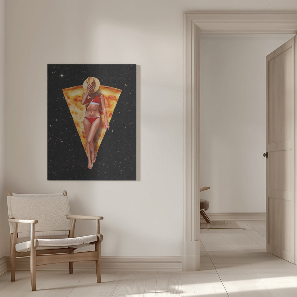 Peinture murale Pizza Sun Tan