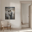 A Kiss Beneath the Floating Umbrellas-Wall Art