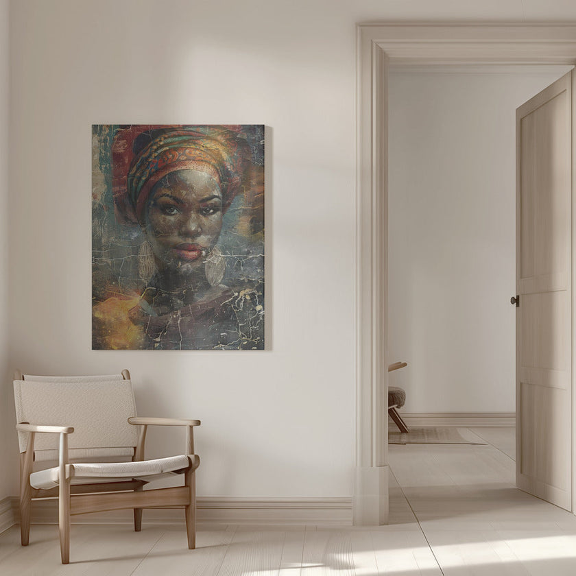 Illustration murale Art africain Wallart 068