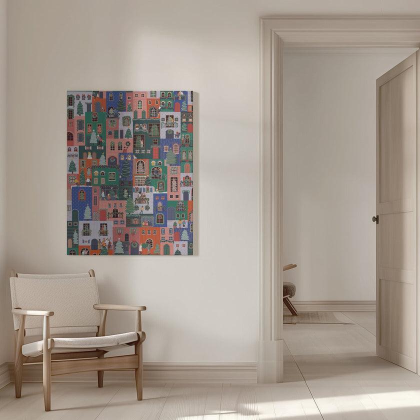Wall art Holiday Houses Canvas Print