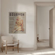 Wall art Babes of Bourbon Vol 3 Sexy Vintage Pin Up Girl Drinking Whiskey