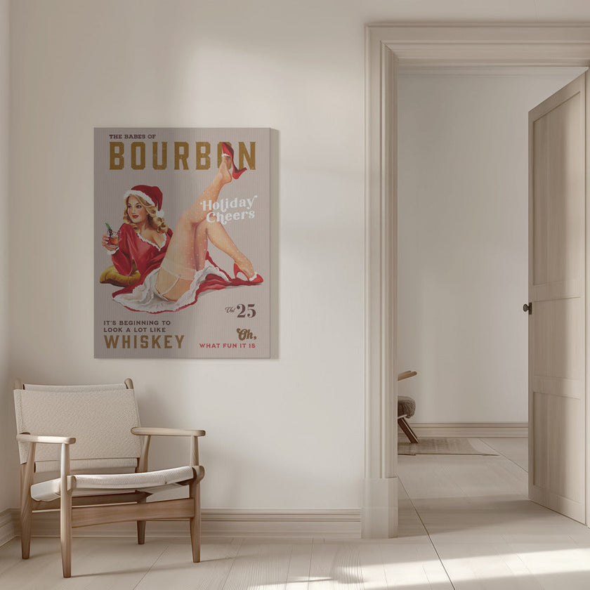 Décoration murale Babes of Bourbon Vol 25 Holiday Cheer Christmas Pinup